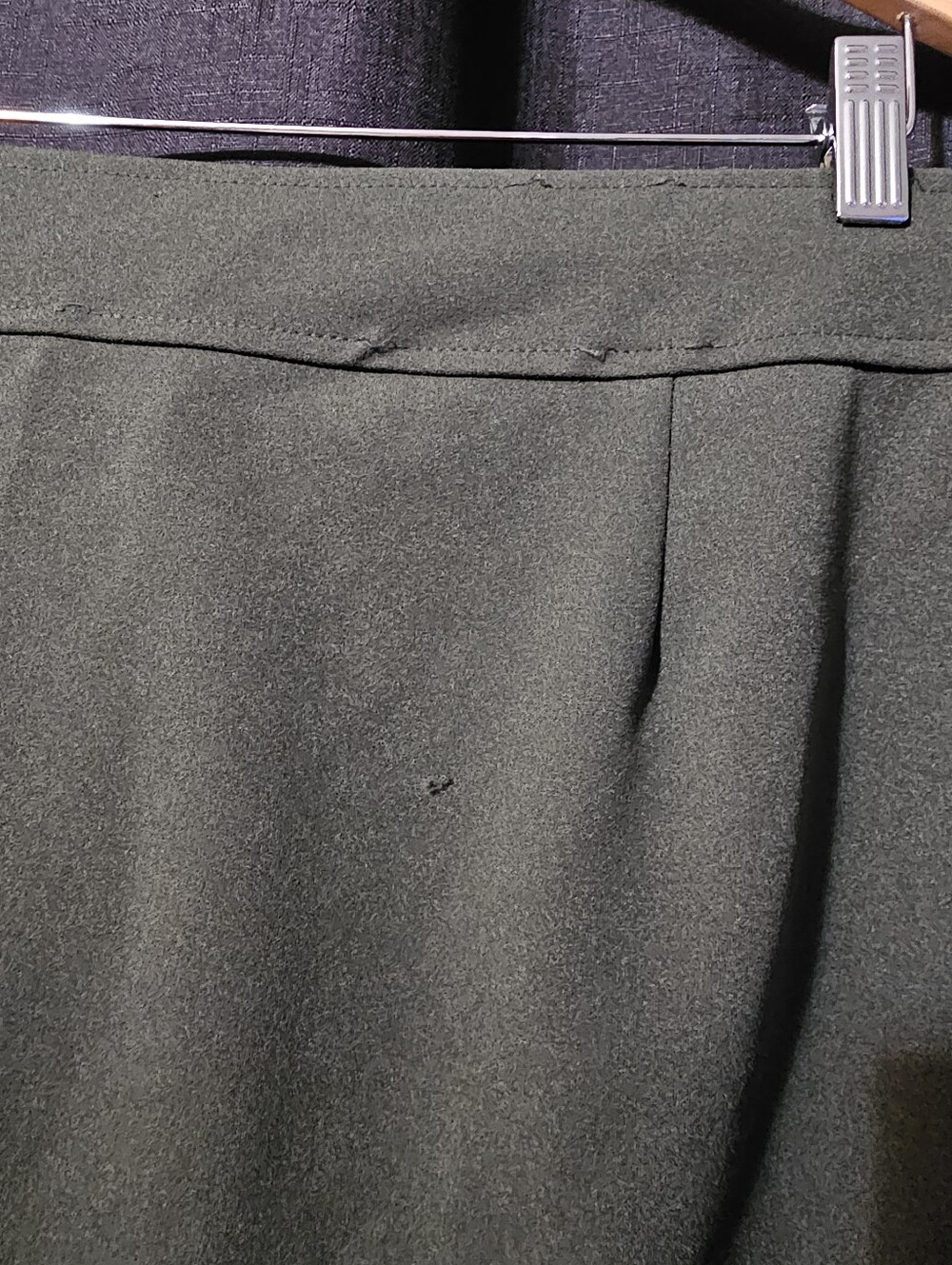 Nycc High-Rise Olive Green Belted Pencil Skirt M - Picture 9 of 9